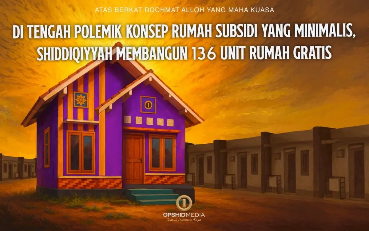 Di Tengah Polemik Konsep Rumah Subsidi yang Minimalis, Shiddiqiyyah Membangun 136 Unit Rumah Gratis