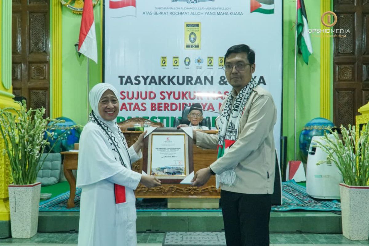 Syukuri Berdirinya Negara Palestina Merdeka, Shiddiqiyyah Adakan Do’a Bersama dan Salurkan Bantuan Kemanusiaan