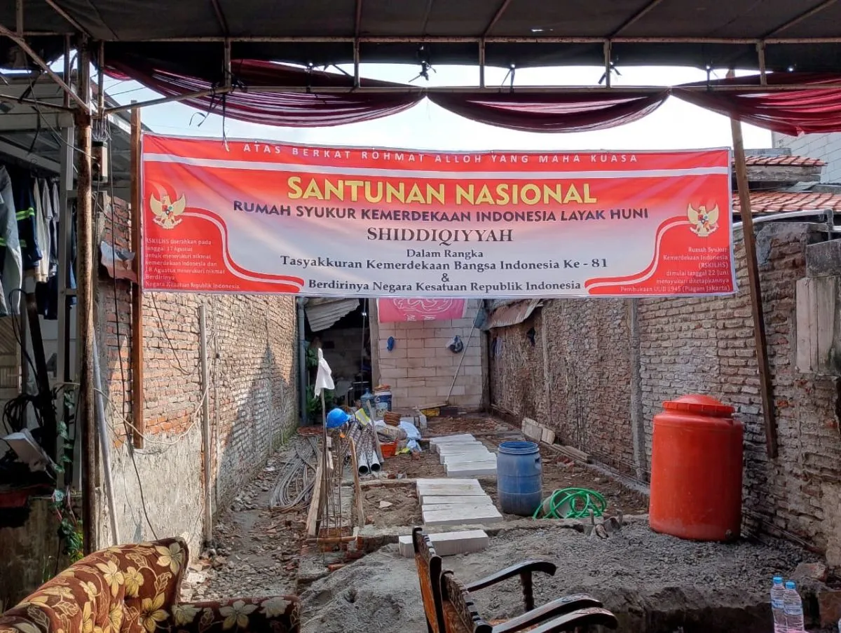 Sambut Kemerdekaan Indonesia, 2 Unit Rumah Syukur Dibangun di Semarang
