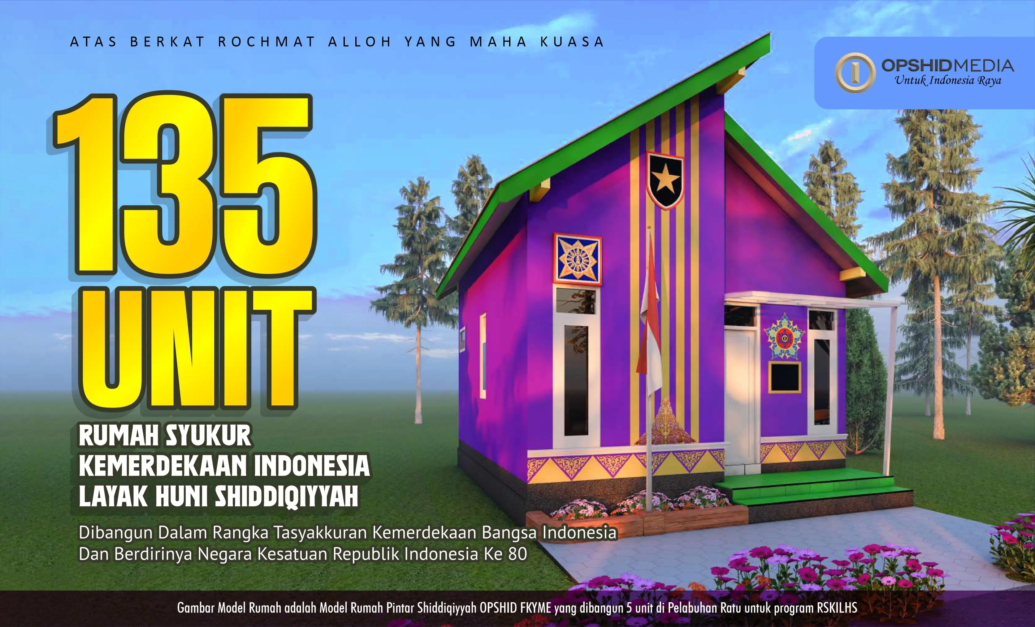 Cara Unik Syukuri Kemerdekaan, Shiddiqiyyah Bagikan Ratusan Rumah Gratis!
