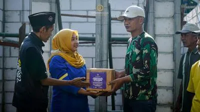 Sehat Tentrem Sampaikan Bantuan Untuk Pembangunan Rumah Syukur